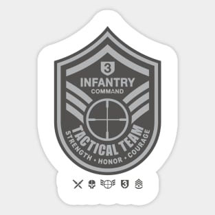 Infantry Command - Tactical Team Sticker